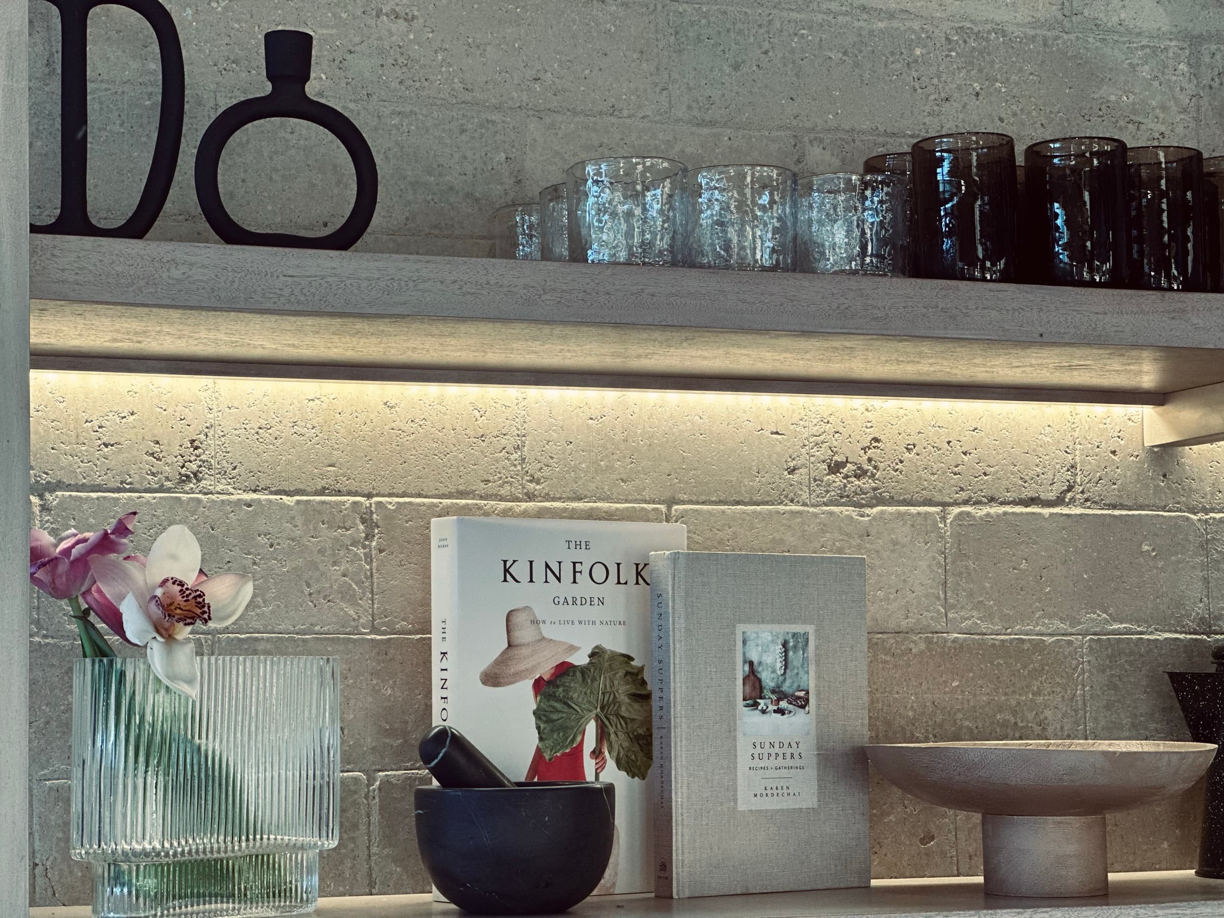 Detalles de la cocina en madera